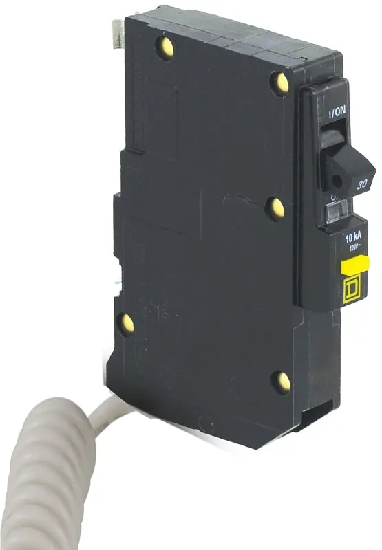 Square D Qo130Gfi Miniature Gfci Circuit Breaker – 30-Amp, 1-Pole, 120V, Fixed-Trip, Plug-In Mount 1
