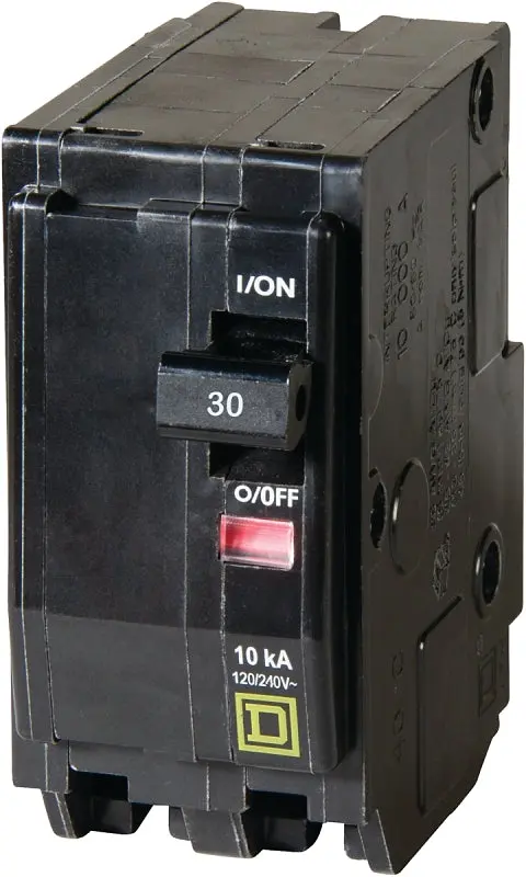 Square D Qo230C 30-Amp 2-Pole Circuit Breaker – Miniature, 120/240V Ac, Plug-In Mount 1