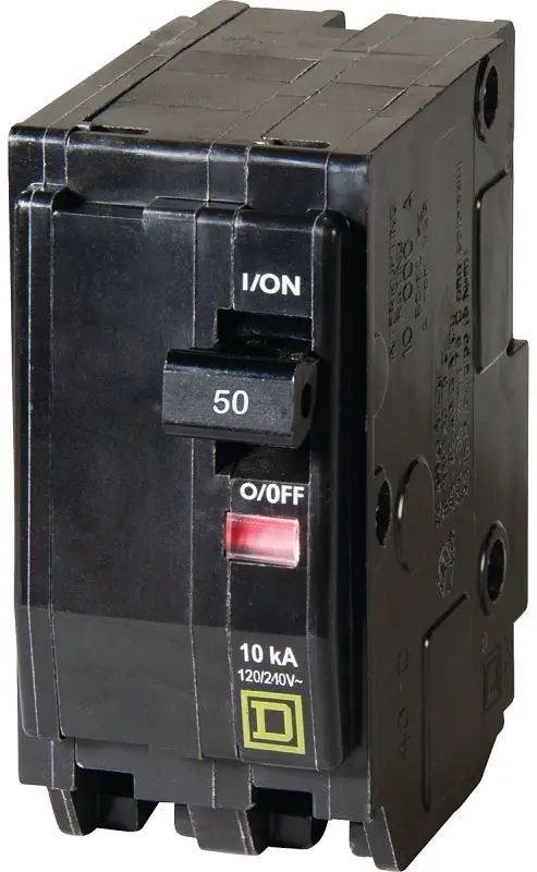 Square D Qo250C 50-Amp 2-Pole Miniature Circuit Breaker For 120/240V Ac And 48V Dc Systems 1