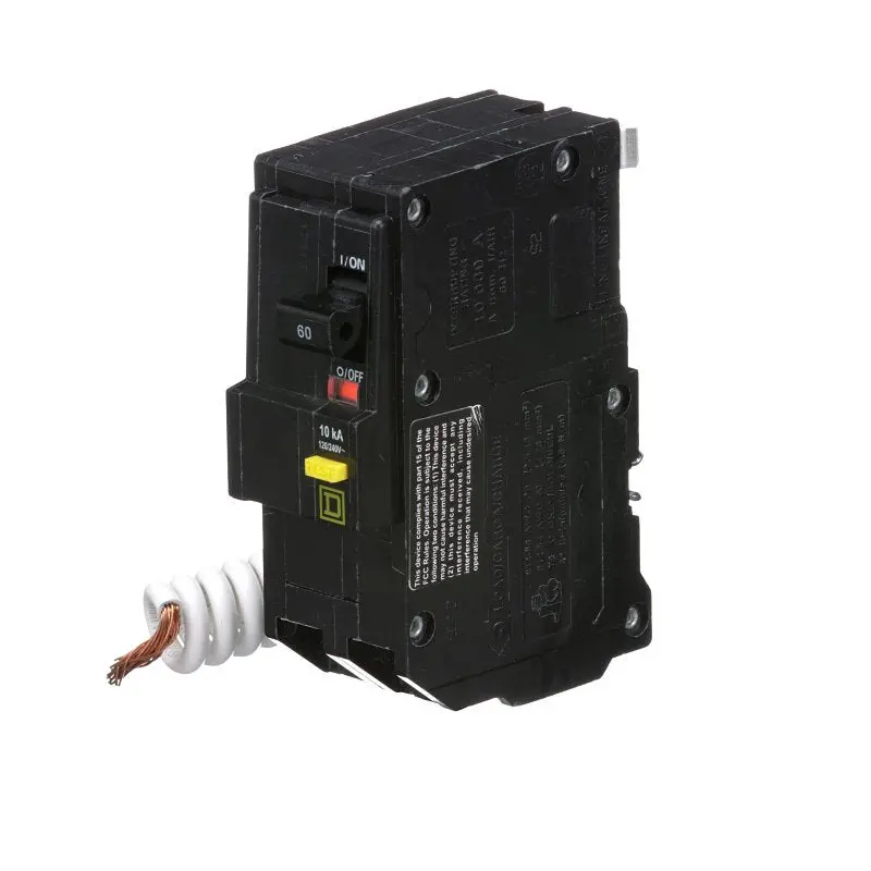 Square D Qo260Gficp 2-Pole 60A Gfci Circuit Breaker – 120/240Vac, Plug-In Mount 1