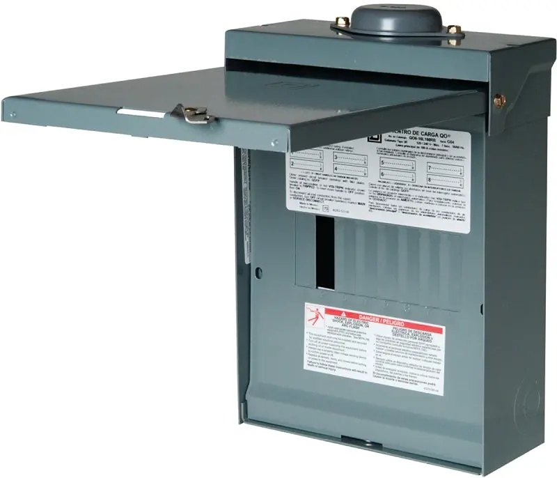 Square D Qo816L100Rbcp 100A Load Center – 8-Space/16-Circuit, Main Lug, Nema 3R Outdoor Enclosure 1