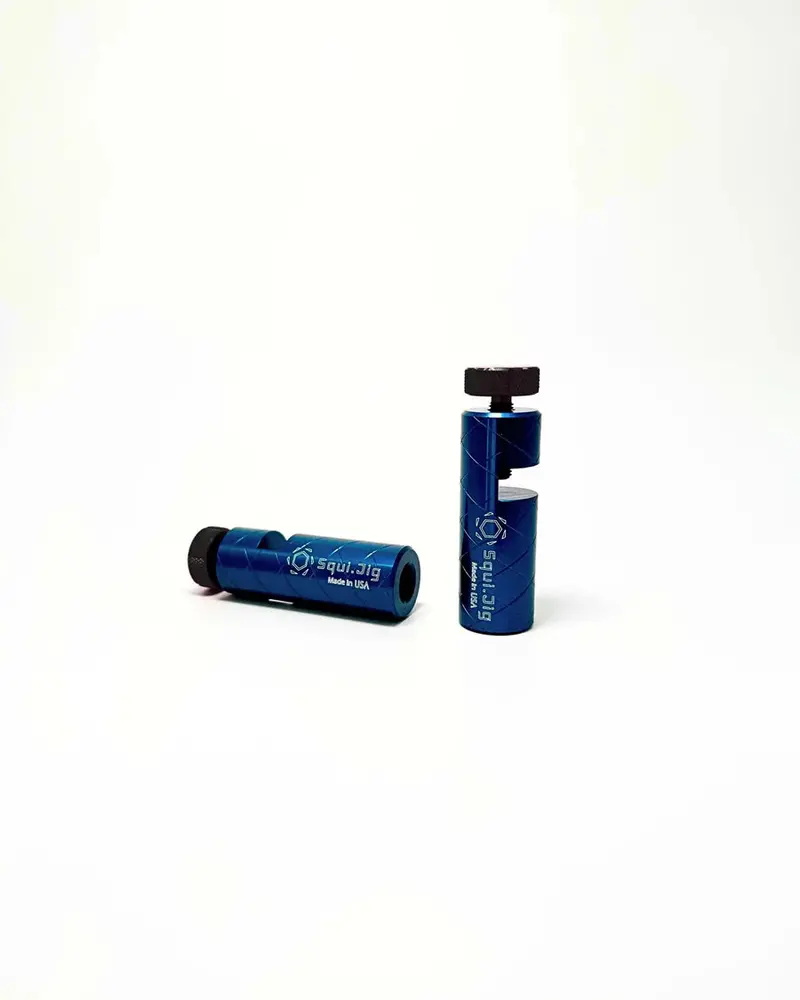 Squi.Jig 3" Tall Framing Jig – Blue Anodized Aluminum 1