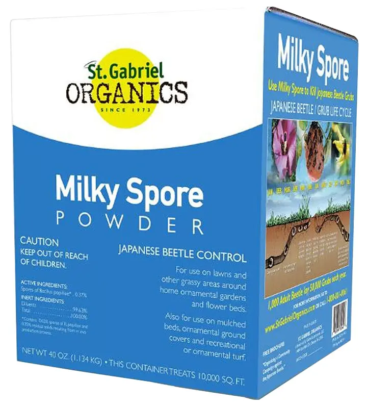 St. Gabriel Organics Milky Spore Powder – 40 Oz Biocontrol For Japanese Beetle Grubs 1