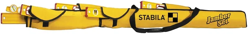 Stabila 30025 Heavy-Duty Nylon Tool Case – 80" Tall, 6-Pocket Design For Large Levels 1
