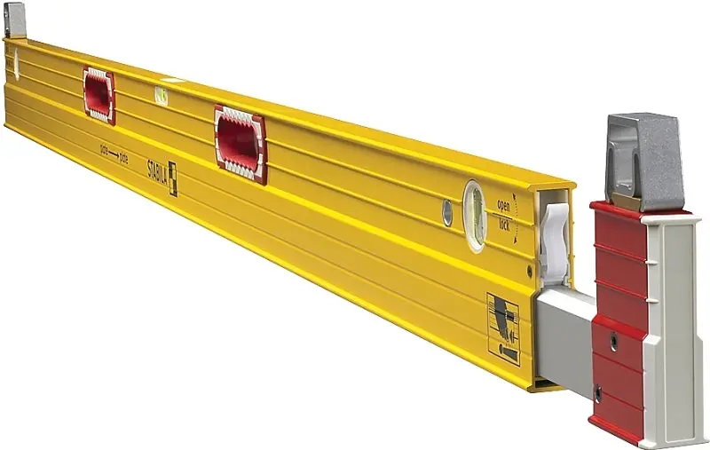 Stabila 35610 72-Inch Steel Plate Level – Triple-Vial – Yellow Finish 1