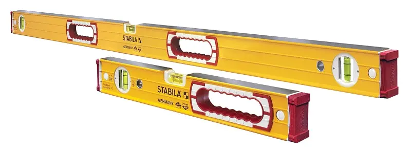 Stabila 37816 Heavy-Duty Beam Level Set – Five-Vial Aluminum Design – Yellow 1
