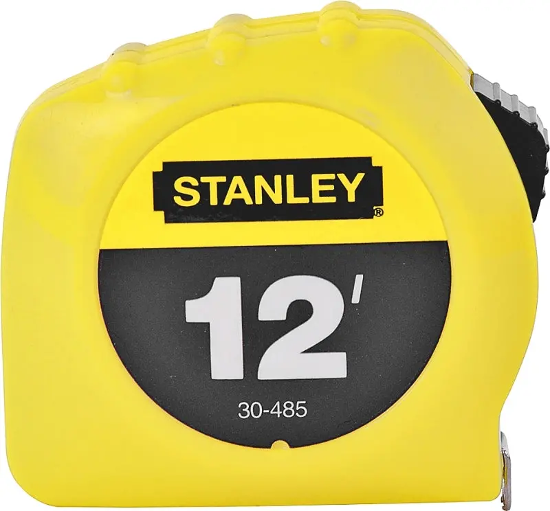 Stanley 12-Foot Steel Measuring Tape With Yellow Abs Housing 1