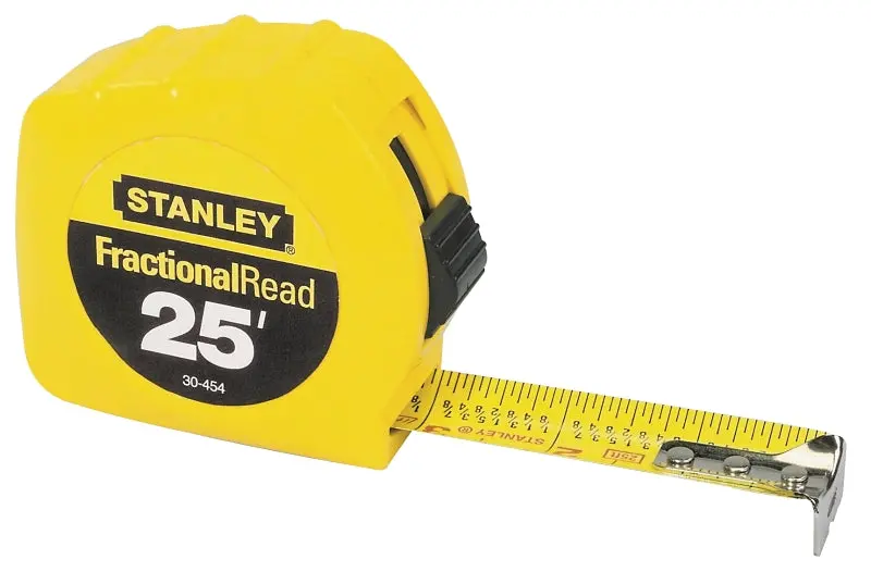 Stanley 25-Foot Wide-Blade Steel Measuring Tape With Enclosed Abs Casing 1