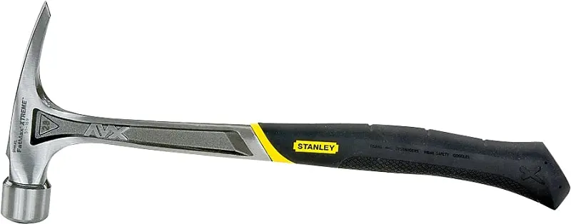 Stanley 28 Oz Framing Hammer – Rip Claw Design, Checkered Steel Face, 16 In Handle 1