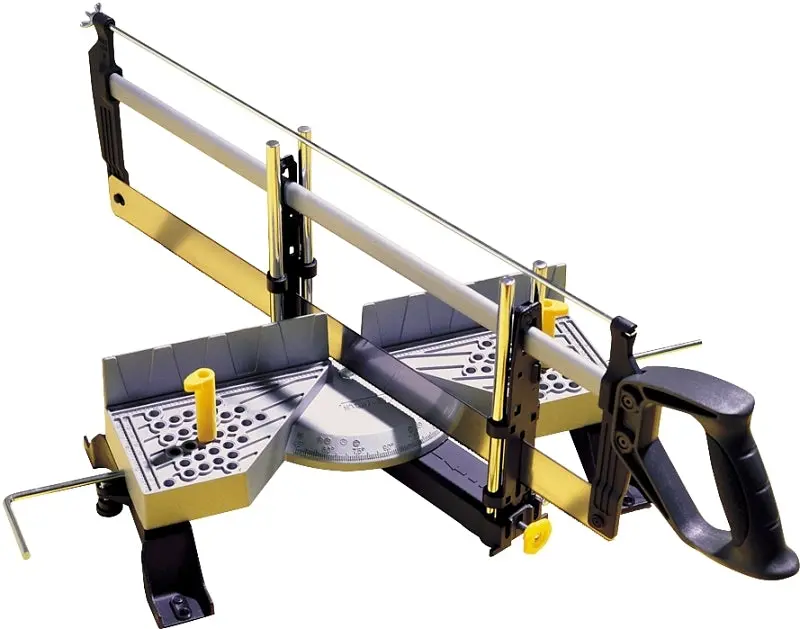 Stanley Aluminum Miter Box With Integrated Saw – 22-Inch Capacity, Dual-Angle Cuts 1
