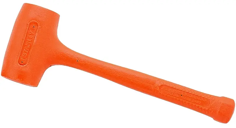 Stanley Compo-Cast 18 Oz Dead Blow Hammer – Non-Sparking Soft-Face Steel Head, 11-3/8 In Overall Length 1
