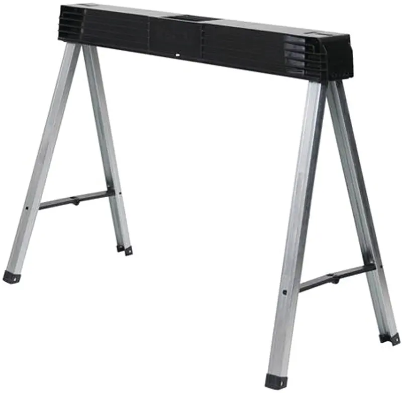 Stanley Stst11151 Fold-Up Sawhorse – 750 Lb Capacity, Compact 40 In × 4 In × 5 In Design, Metal & Polypropylene Build 1