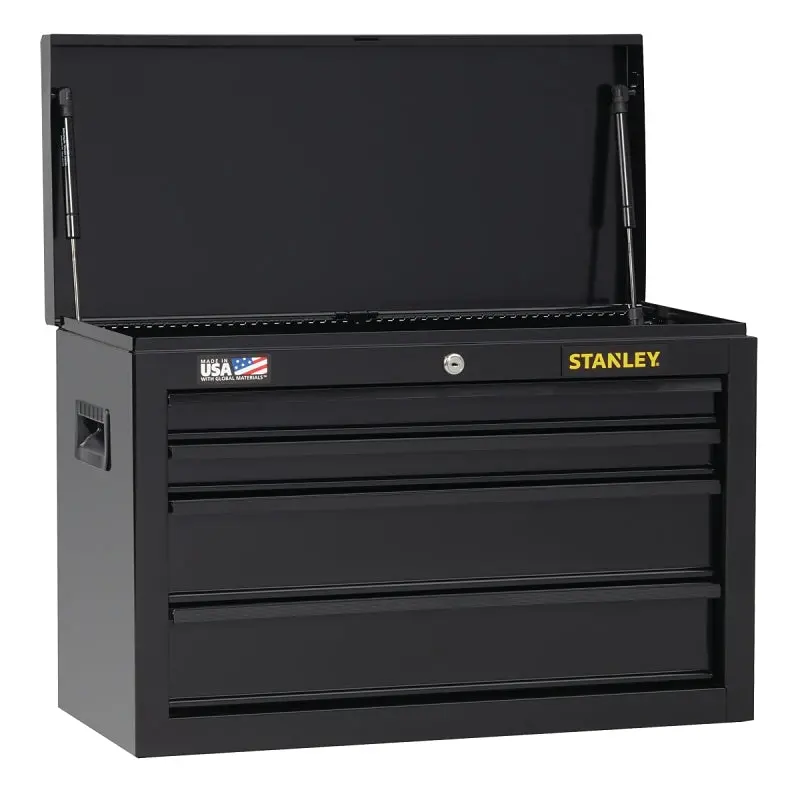Stanley Stst22643Bk 4-Drawer Steel Tool Chest – 3663 Cubic Inches, Black Powder-Coated Finish 1