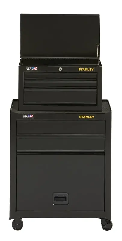 Stanley Stst22656Bk Heavy-Duty Steel Tool Chest & Cabinet – 10,227 Cu In Capacity, Black Finish 1