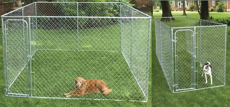 Stephens Pipe & Steel Rshbk11-10977 Galvanized Steel Dog Kennel – 10' L × 15' W × 6' H 1