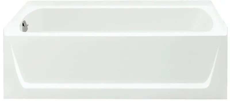 Sterling Ensemble 71121110-0 Left-Drain Bathtub – 60" X 32" X 20", 55-Gallon Capacity, White Acrylic 1