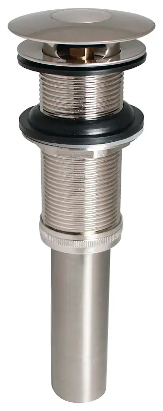 Stylewise K820-76Bn Brushed Nickel Push-Button Sink Drain – 1-1/4" Connection, Brass Construction 1
