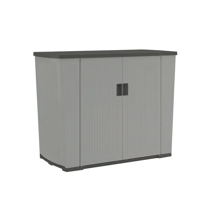 Suncast Bmeo1000 Resin Deck Storage Box – Dove Gray, 49.75" W × 23.5" D × 38" H 1