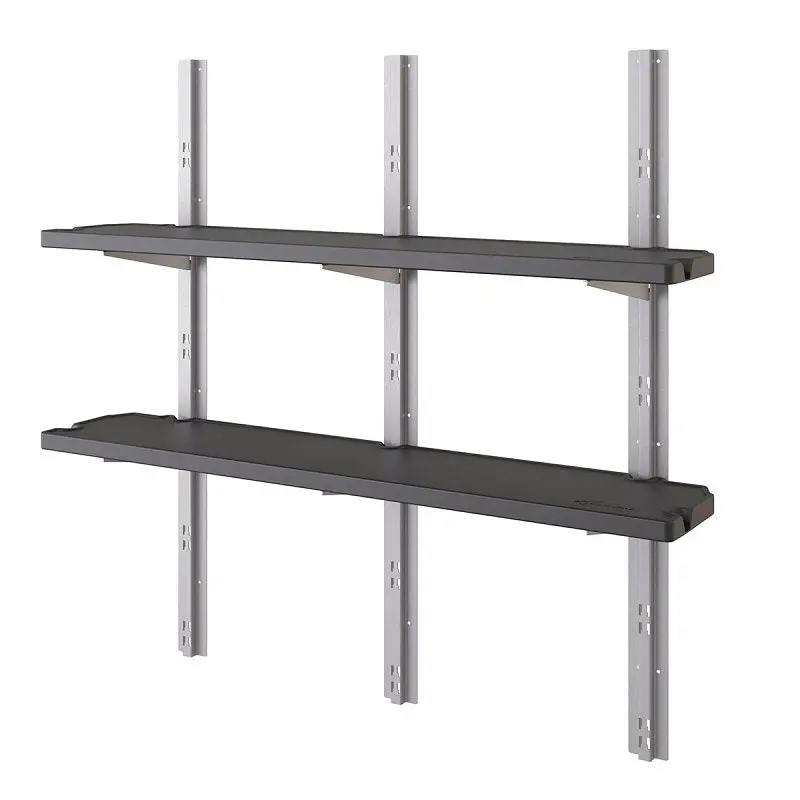 Suncast Bmsashelfk1 Resin Storage Shelf Kit – Modular Black Shelving System 1