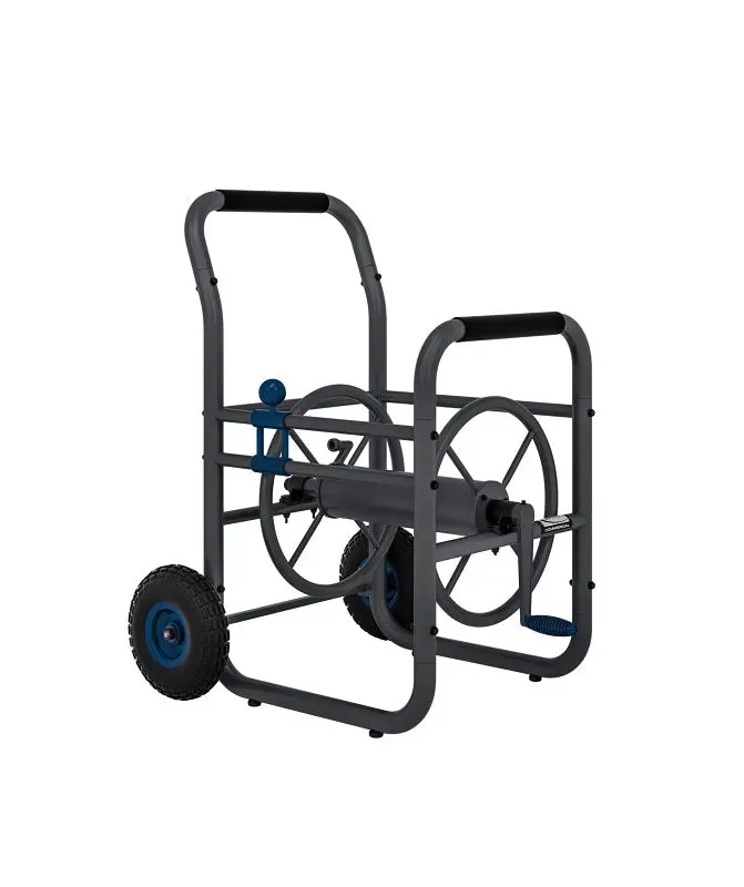 Suncast Cpd200Probl Heavy-Duty Hose Reel Cart – Holds 200 Ft Of 5/8" Id Hose, Steel Frame With Cushioned Handle 1