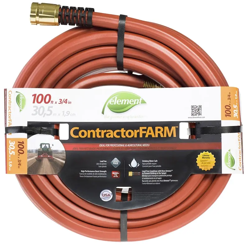 Swan Elcf34100 Heavy-Duty Water Hose – 100-Foot Length With Aluminum Fittings 1