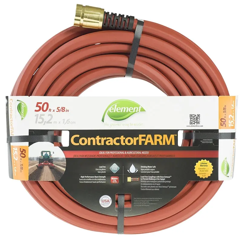 Swan Elcf58050 Heavy-Duty Garden Hose – 50-Foot Red Reinforced Vinyl Hose 1