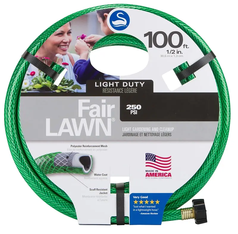 Swan Snfa12100 Heavy-Duty Garden Hose – 100 Ft Long, Reinforced Plastic, Green Color 1