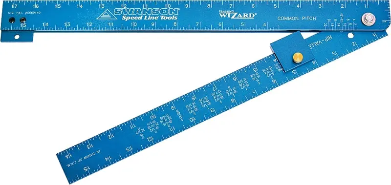 Swanson T001Wz Aluminum Framing Square – 17-1/2" X 2" Precision Layout Tool For Carpentry 1