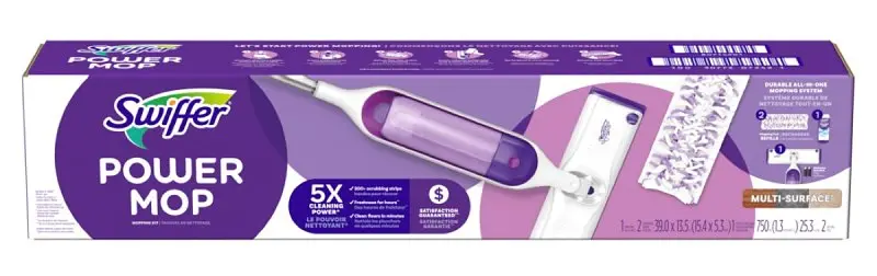 Swiffer 72424 Wetjet Mop Starter Kit – Includes Mop, Solution, And Disposable Pads 1