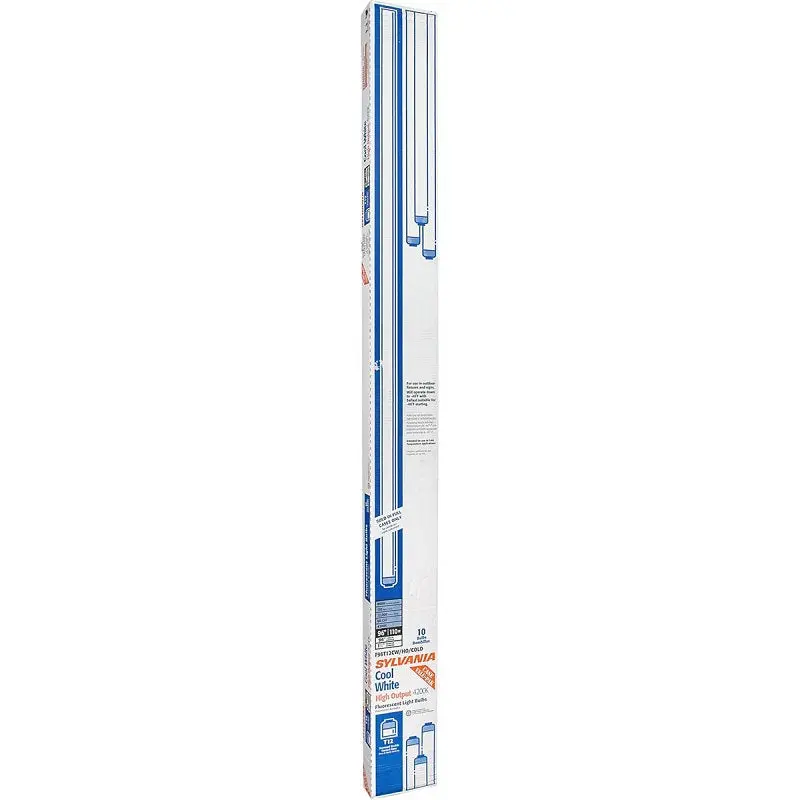 Sylvania 25118 T12 Fluorescent Lamp – 110W, 6966 Lumens, 4200K Cool White, Recessed Double Contact Base 1
