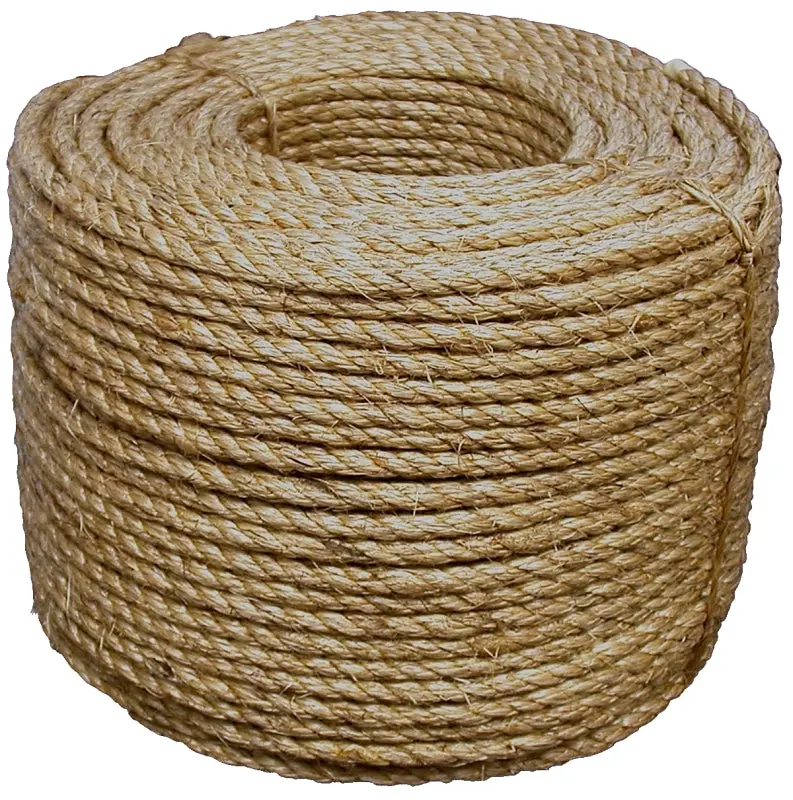 T.W. Evans Manila Twisted Rope – 1/4" Diameter, 1200-Foot Spool, Natural Fiber 1