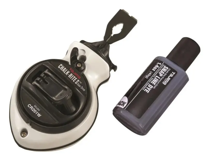 Tajima Cr201W-P Chalk-Rite Ii 1Mm White Snap Line With Black Dye 1