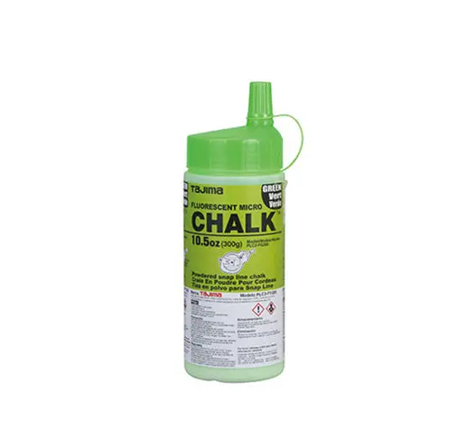 Tajima Plc2-Fg300 Fluorescent Green Micro Chalk — Bright Outdoor Visibility, 300-Foot Capacity 1