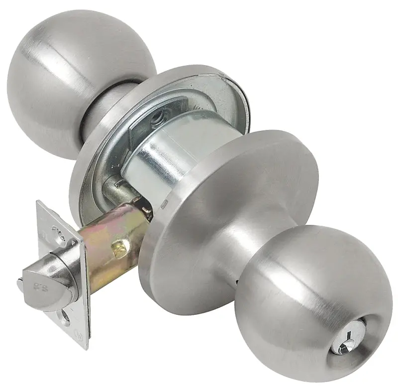 Tell Manufacturing Cl100053 Entry Ball Knob – Satin Stainless Steel, Solid Steel Construction For Interior Doors 1