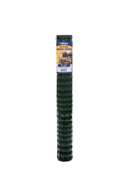 Tenax Guardian Visual Barrier Fence – Green Hdpe Oval Mesh, 100-Foot Roll, 1.75-Inch X 1.75-Inch Grid 1