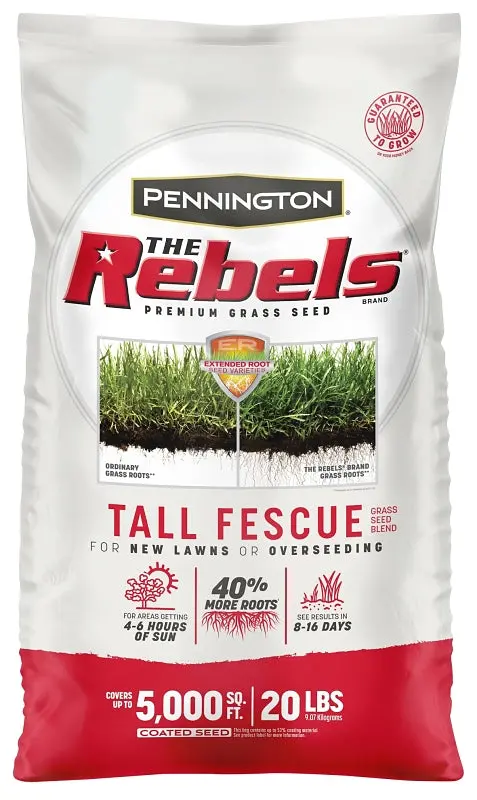 The Rebels Tall Fescue Grass Seed Blend – 20-Lb Bag For Drought-Tolerant Lawns 1