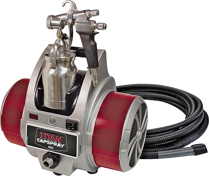 Titan 0524032 Hvlp Paint Sprayer – 120V, 13.8A, 1-Quart Cup, 0.051-Inch Nozzle, 12-Inch Spray Pattern 1