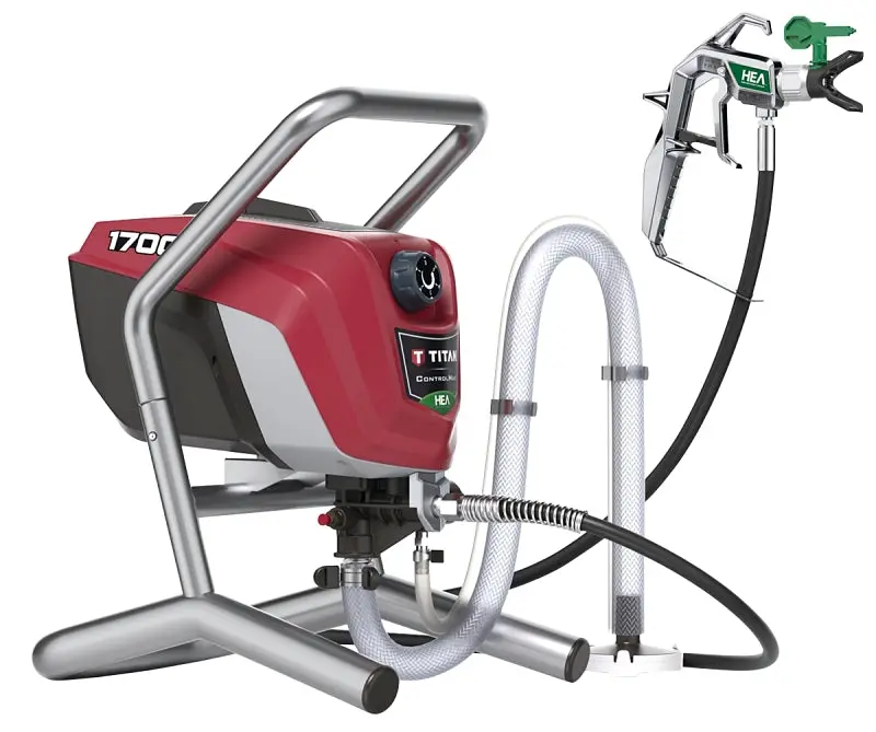 Titan 0580009 Airless Paint Sprayer – 0.6 Hp, 1500 Psi, 50 Ft Hose, 0.017" Tip 1
