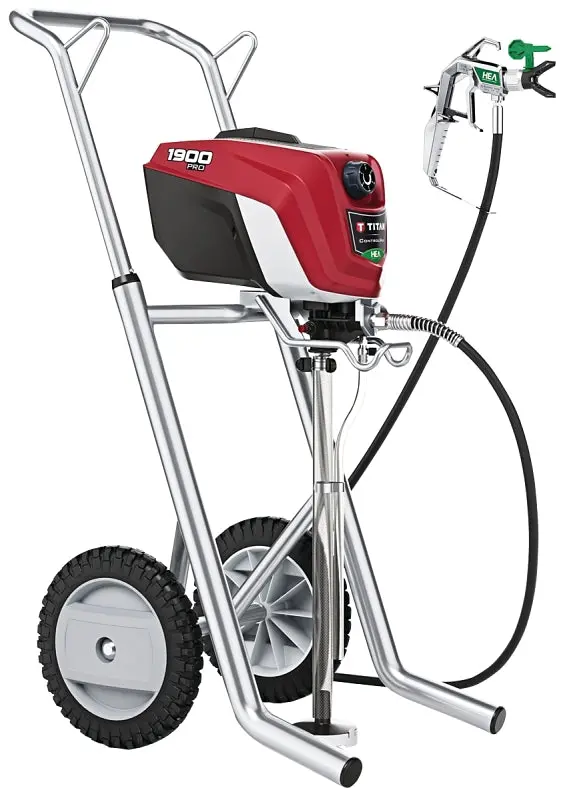 Titan Controlmax 1900 Pro Airless Paint Sprayer – 0.7 Hp, 50-Foot Hose, 0.019-Inch Tip, 1600 Psi 1
