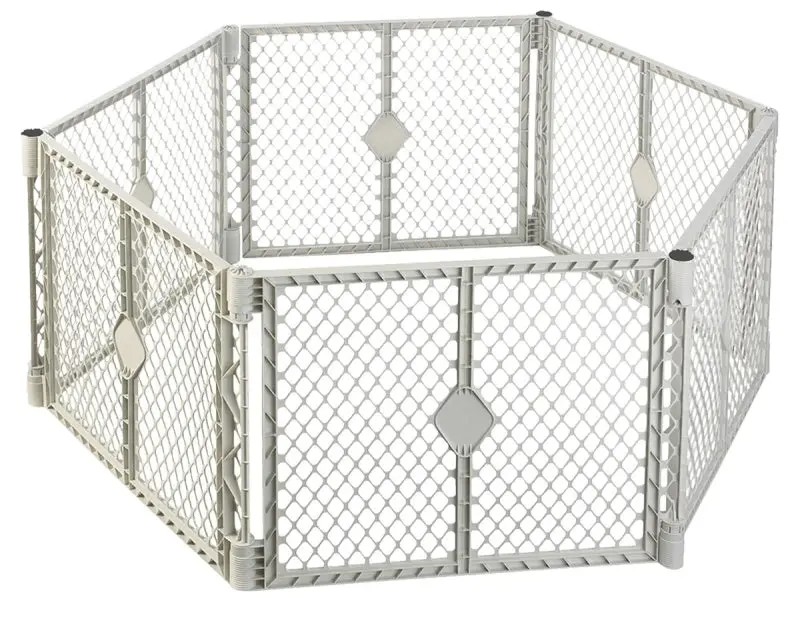 Toddleroo By North States 8666 Portable Play Yard – 26" Tall, Light Gray Plastic Enclosure 1
