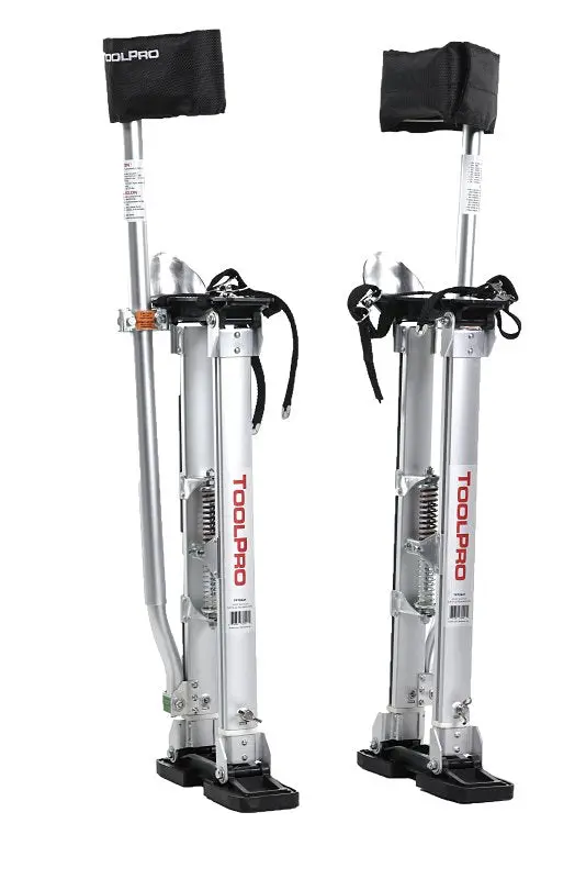 Toolpro Adjustable Aluminum Stilts – Height Range 24" To 40", 225-Pound Weight Capacity 1