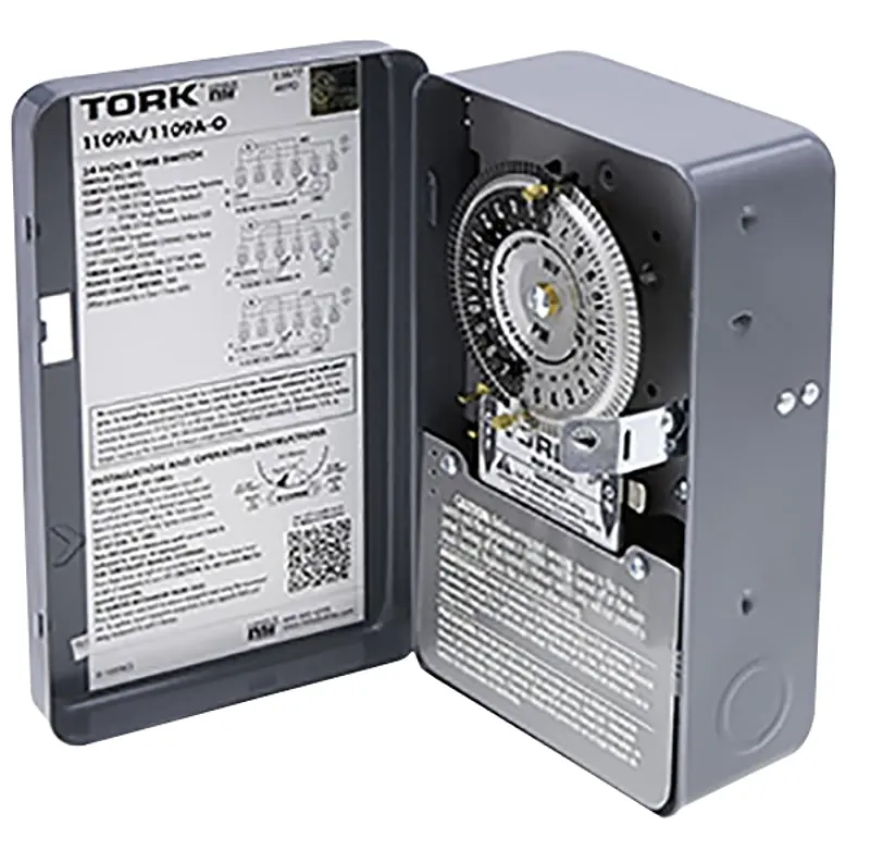 Tork 1109A 24-Hour Programmable Timer Switch – 40 Amp Industrial Duty 1