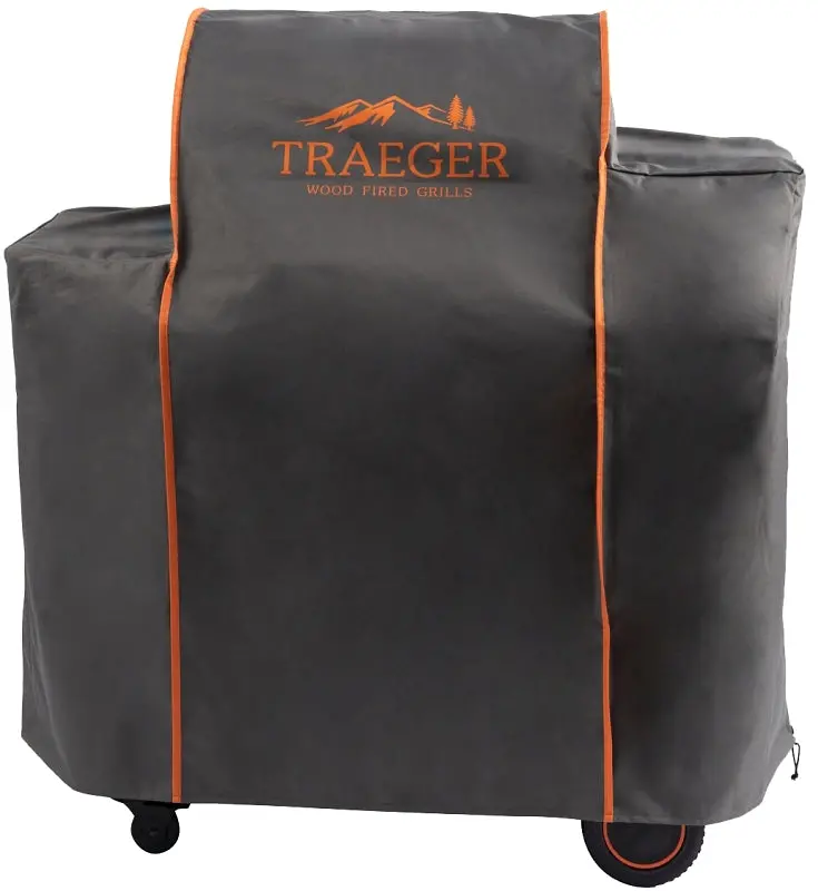 Traeger Bac360 Grill Cover – Weather-Resistant Polyester Enclosure For 58" × 28" × 51" Pellet Grills, Charcoal Gray 1