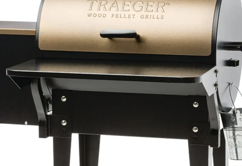 Traeger Bac361 Folding Front Shelf Accessory – Powder-Coated Steel For Tailgater, 20 Series & Renegade Grills 1