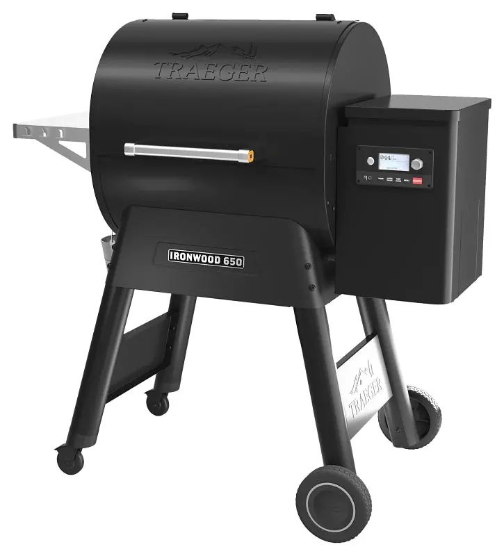 Traeger Tfb65Blf Wif-I Enabled Pellet Grill With 36,000 Btu Output And 418 Sq In Cooking Area – Includes Side Shelf & Steel Construction 1