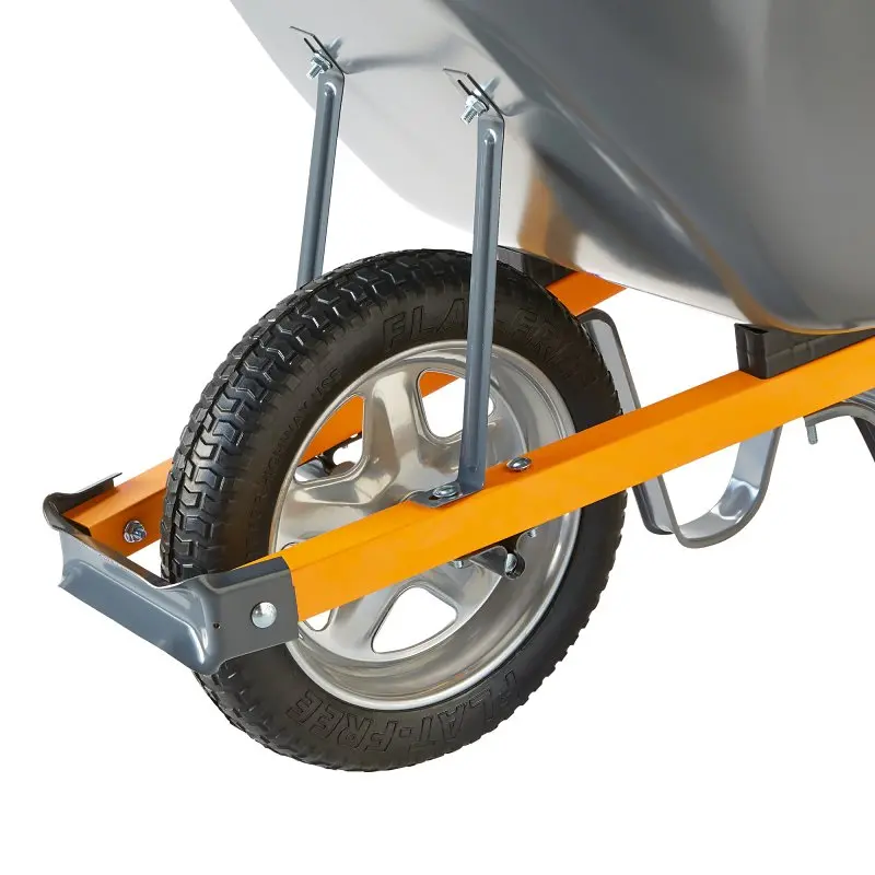 True Temper 00068805Vb Flat-Free Wheelbarrow Tire – 6-Inch Steel Rim, Sport-Grade Solid Rubber Construction 1