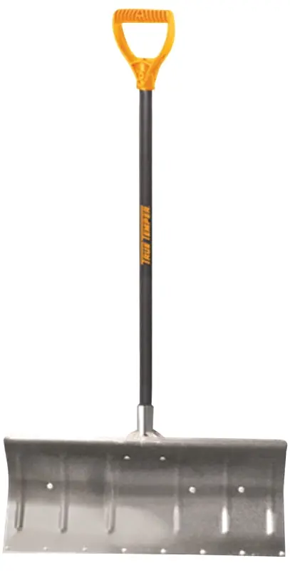 True Temper 1640000 Aluminum Snow Pusher – 24-Inch Wide Blade With D-Handle Design 1