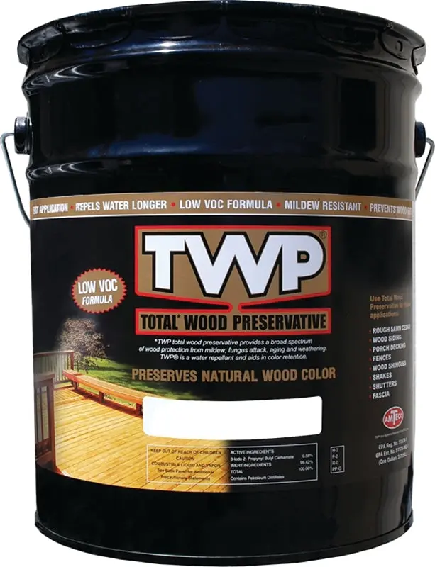 Twp 1515 Honeytone Wood Stain & Preservative – 5-Gallon Liquid Formula For Decks & Siding 1