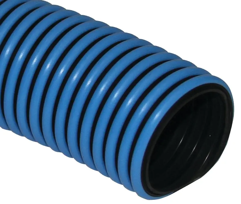 Udp Rpsr T32005002 Pool Vacuum Hose – 1-1/2 In Id, 50 Ft Polyethylene (Black/Blue) 1