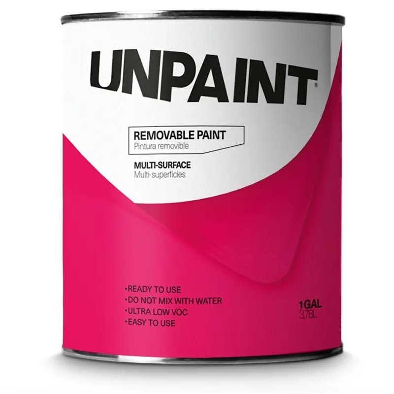 Unpaint Removable Clear Coating – 1-Gallon Peelable Paint Alternative, Covers 128–170 Sq Ft 1